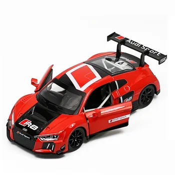 Гореща разпродажба 1:24 R8 супер неблагодарна модел на кола от с сплав, колекцията и подарък-метална симулация модел на спортен автомобил, безплатна доставка