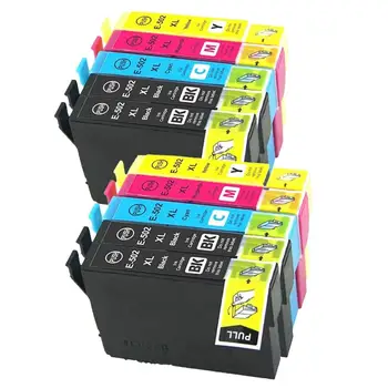 10PK E502XL Съвместим мастило касета за Epson Workforce WF-2860DWF, XP-5100, WF-2865DWF, XP-5105 Принтер