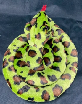 нова креативна плюшен имитация на змия зелена мека кукла-змия подарък от около 130 см