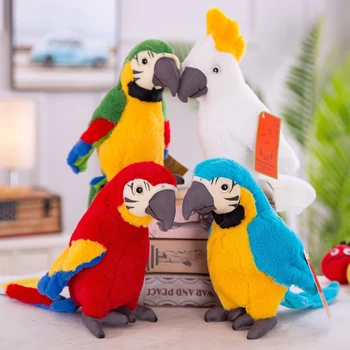 около 26 см прекрасен красив папагал плюшен играчка мека кукла е детска играчка, Коледен подарък h1320