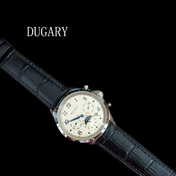 DUGARY автоматични механични часовници Модни Чайка водоустойчив фаза на Луната бизнес за мъже Ръчен Часовник Relogio Masculino d2896s