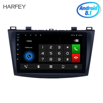 Harfey 9 инча Android 8,1 Авто Радио за 2009 2010 2011 2012 MAZDA 3 с GPS, Bluetooth, WIFI USB 1080P автомобилен мултимедиен плеър