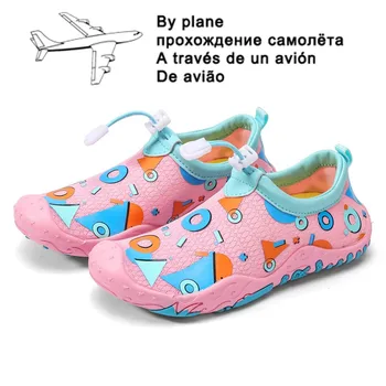 2022 Розова Плажна Обувки За Боси, Детски Обувки За Момичета И Момчета, Детска Водна Обувки За Плуване, Детски Летни Обувки За Сърф