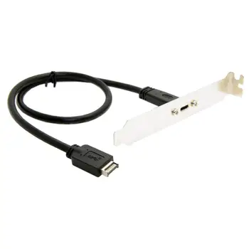 Жак Xiwai USB 3.1 за свързване на предния панел на удлинительному кабел Type-C 40 см с винт