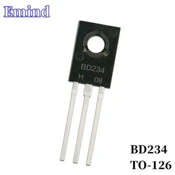 100/300/500/1000/2000 бр BD234 DIP Транзистор TO-126 PNP Тип 45/6A Биполярни Усилвател Транзистор