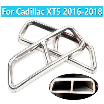 1 Двойка От Неръждаема Стомана За Cadillac XT5 2016 2017 2018 Авто Шумозаглушител на Изпускателната Тръба на ауспуха Част на Капака
