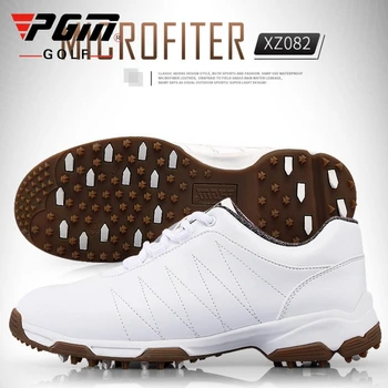 Високо качество!Pgm за голф Обувки Дамски устойчива на плъзгане Дишащи Обувки с Фиксиран Нокти Лакирани Дамски Лека Мека Спортни Обувки AA51025