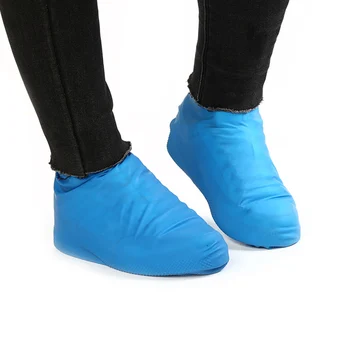 1 Чифт многократна употреба на латексови непромокаеми покривала за обувки, Нескользящие Непромокаеми гумени ботуши, Висококачествена защита за обувки, лесни за миене