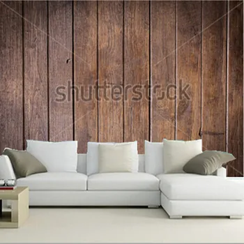 Потребителски 3D стенописи,дървени дървени кафяви стенни плочи ретро фон,хол разтегателен ТЕЛЕВИЗИЯ стени спалня тапети