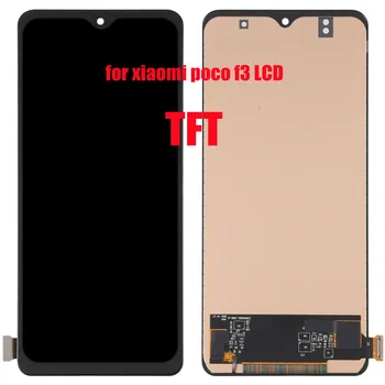 За Xiaomi Poco F3 LCD монитор със сензорен екран рамка дигитайзер, монтаж смяна Poco f3 M2012k11ag LCD екран