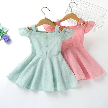 Рокля за момичета Лятото на 2022 Корейската версия на Новия детски дрехи, Детска рокля на Принцеса Детски рокли за момичета