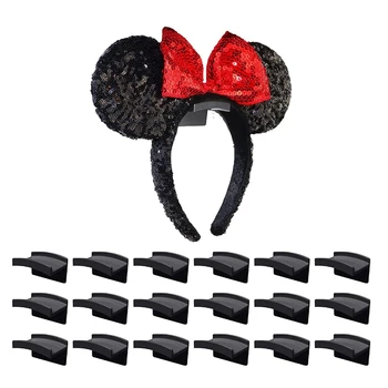 Черни лепило куки за шапки на стената (18 бр.) - Минималистичен дизайн, закачалки за шапки, без пробиване, издръжлив закачалки за шапки за кабинет