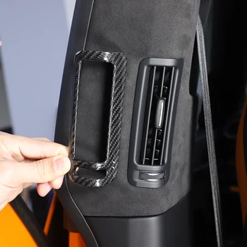 За 18-21 Lamborghini URUS B-образна стойка воздуховыпускная рамка декоративна капачка за украса на интериора на колата аксесоари от настоящето въглеродни влакна