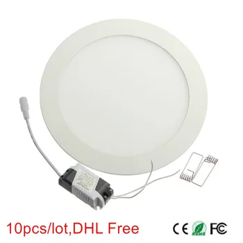 нов arriver led панел лампа от 3 W/4 W/6 W/9 W/12 W/15 W/25 W ниска цена, високо качество на led лампа панел лампа 10 бр./лот, безплатна доставка DHL