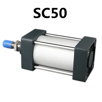 SC50 Стандартни Въздушни Цилиндри 50 мм Диаметър на Пневматичен Цилиндър с Двойно Действие SC 50/75/100/125/150/175/200/250/300 мм Ход на Лидер в Продажбите