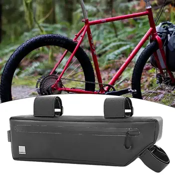 Задържане на Лентата Удобна Добра Здравина Велосипедна Рамка Чанта и Устойчив На Спукване на Триъгълна Рамка Чанта от Водоустойчив Цип за Велосипед