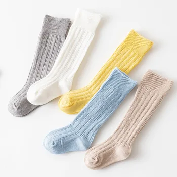 Детски Чорапи за Момичета, Детски Летни Чорапи за Бебета, Бебешки Дълги Чорапи до Коляното за Новородени