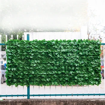 50x100 см Изкуствени Растения Ограда Екран Изкуствена Зеленина Стенни Панели За Вътрешно Външно Задния Двор Декорация на Дома, Цветна Стена