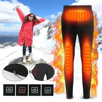 USB Отопление Панталони, Панталони С Топъл Usb Зареждане на Електрически Зимни Улични Пешеходни Разходки, Каране На Ски, Сноуборд Дамски, Мъжки Електрически Топли Панталони