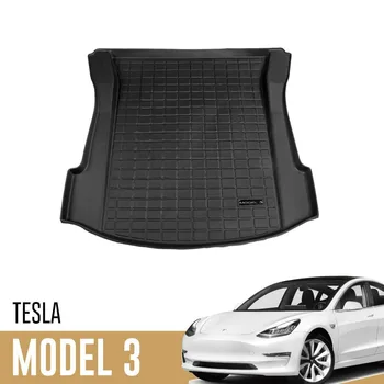 Нови Автомобили Непромокаеми Постелки За Багажник На Tesla Model 3, Индивидуални Автомобилни Постелки За Съхранение На Задния Багажник, Товарен Тава, Защитни Облицовки За Багажника, Мат 2022