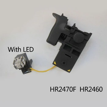 Безплатна доставка! Електрически превключвател за Контрол на скоростта Удар за Makita HR2470/HR2460 С led осветление, Аксесоари за електрически инструменти