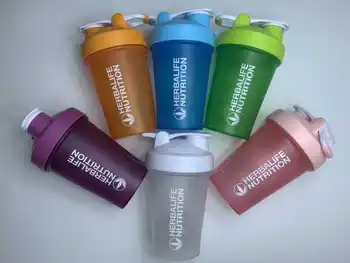 Висококачествени Преносими Бутилки за Коктейли Denitsa Nutrition обем 400 мл, които Не съдържат BPA, с Тел, Венчиками от Неръждаема Стомана, Пластмасова Бутилка за Вода