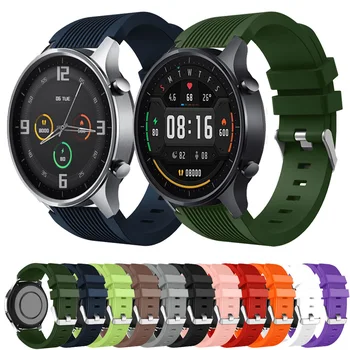 За Xiaomi Смарт Часовници Цветен Каишка 22 мм и каишка за часовник Силиконов Каишка Гривна За Mi Watch Цветен／ Huami Amazfit GTR 2 Въжета За Часа