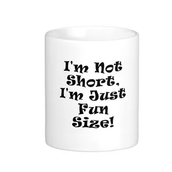 Аз не съм Кратък, Аз просто Забавен Размер, високо качество на Бели Чаши за Кафе, Чаена Чаша, Индивидуален Подарък От LVSURE, Керамична Чаша, Пътни Чаши за Кафе