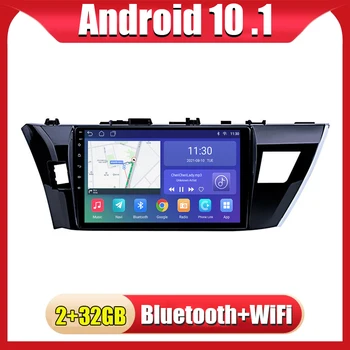 Android 11 Радиото в автомобила MP5 БЕЗ DVD-Плеър За Toyota Corolla 2014 2015 2016 GPS Навигация Авторадио главното устройство Без 2din 2 din