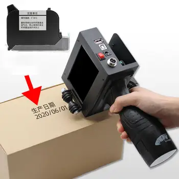 Преносим Енкодер за мастилено-струен принтер със Сензорен Екран Кодировочная Етикет 25,4 мм Qr Баркод, Дата на Производство и Срок на Годност на Пластмасови Метални Търговска Марка