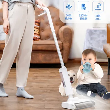 Безжична Автоматична електрическа Въже за подметания и измиване на подови настилки Вакуумна машина за миене на подове 