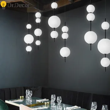 Модерни LED Висящи Лампи Осветление Скандинавските Висящи Лампи Ресторант Тиква Окачен Лампа Кафе Бар Спалня, Кухня Вътрешно Осветление