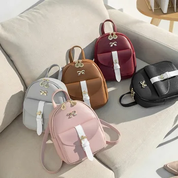 Малка чанта 2021, японската и корейската дамска чанта, Всекидневни раница, Малка Училищна чанта, чанта през рамо, чанта за мобилен телефон, чанта с лък, Чанта