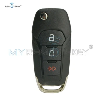 Калъф за smart ключ Remtekey за Ford Fusion N5F-A08TAA с панти капак, 3 бутона, 164-R8130, подмяна на ключа на автомобила, 3248-A08TAA