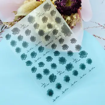 Нови Занаятчийски Прозрачни Долните Стикери За Нокти, 3D Стикери за Нокти, Черно-Бели Цветя, Декорации за Нокти