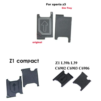Оригинален Нов Слот за Притежателя на Тавата Micro Sim-Карти за Sony Xperia Z1 Z1 Compact Z3 Сим-Карта на Притежателя на Част от