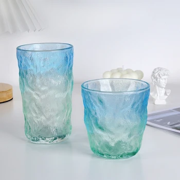 Nordic ins прост ледена модел стъклена домашна мрежа червена чаша за вода кафеена чаша пивное стъкло уиски в стъклена бутилка кухненски принадлежности
