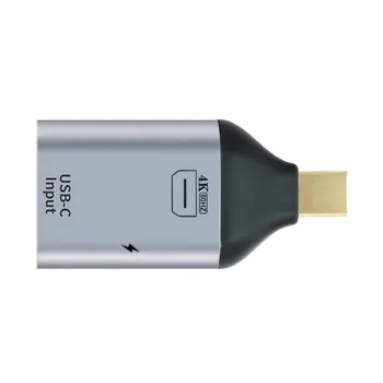 CY Mini Displayport DP Приемник HDTV, и PD Захранва от USB-C Тип C Женски Източник Адаптер 4 До 60 Hz 1080 P за Телефон и Лаптоп