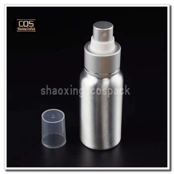 PXA-50 мл алуминиеви бутилки с мъгла помпа, 50 мл сребърни метални бутилки с парфюмерным помпа, алуминиева опаковка с распылительным помпа за парфюми