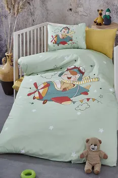 Или бебешко легло пухени комплект воали pilot цифрова печатна 3d Памучен чаршаф калъфка за носене мека чаршаф за Майката и бебето