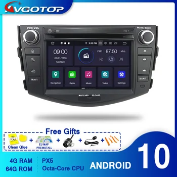 Авто DVD плейър AVGOTOP Android 10 за TOYOTA RAV4 2009 GPS Carplay WiFi Главното Устройство на автомобила