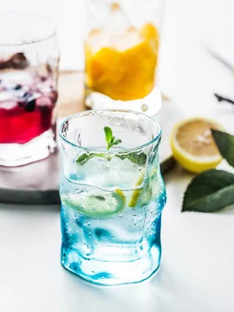 Произведено В Италия посуда за напитки в стъклена чаша креативна кратка благородна нерегулярная студена вода, сок, чай, алкохол уиски стъклени чаши