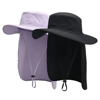 Лятна дамска шапка на Рибаря, мъжки солнцезащитная шапка с широка периферия, дамски бързосъхнеща солнцезащитная шапка с лед, неутрална шапка с широка периферия