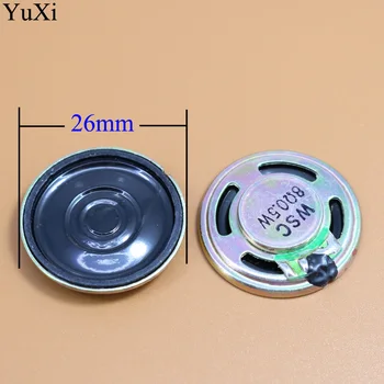 YuXi диаметър 2,6 см/26 mm 8 Ома 0.5 W/8R 0,5 W говорители
