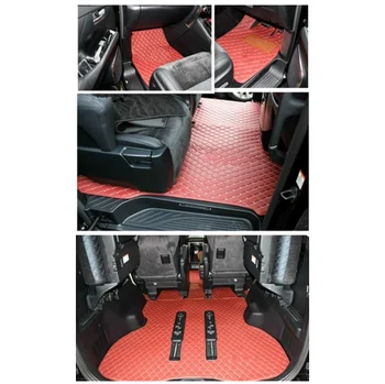 Обичай пълен комплект автомобилни постелки + подложка за багажника за Правото на колела Toyota Vellfire 7 8 места 2020-2015 водоустойчив трайни килими
