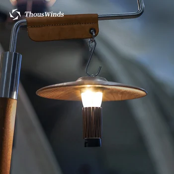 Хиляда Ветрове Целта На Нула Открит Къмпинг Лампа Черен Орех Светлина Капачка От Масивно Дърво Светоотражающая Лампа Екран Фенер Аксесоари