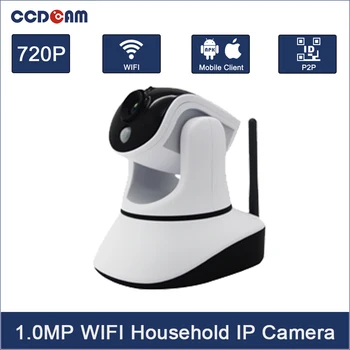 CCDCAM HD Безжична IP камера IR-Cut за Нощно Виждане Запис на звука Мрежа за Видеонаблюдение на Onvif ПР на закрито