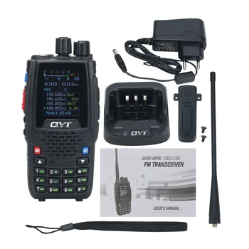 QYT KT-8R 5 W 3-5 км УКВ Радио Преносима Радиостанция quadband телефони Преносими Радиоприемници с Цветен екран
