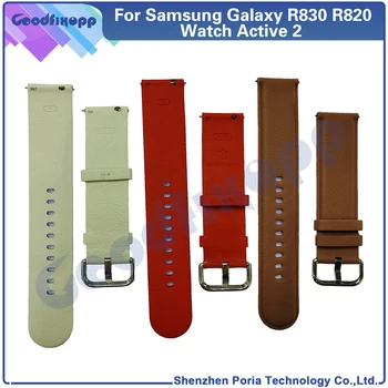 Кожена Каишка За Samsung Active2 44 мм 40 мм SM-R820 R830 R500 R600 R810 Galaxy Watch 42 Active 2 Каишка За Китката Гривна Каишка За Часовник