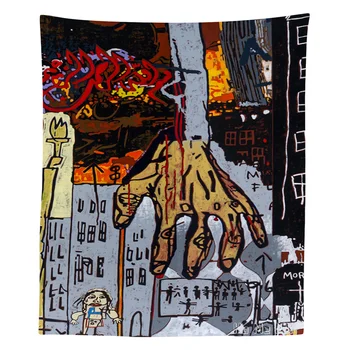 Огромна Ръка, Протянутая от небето, Фантазийный Абстрактен экспрессионистский Арт Гоблен, Монтиране на Украса на стаята
